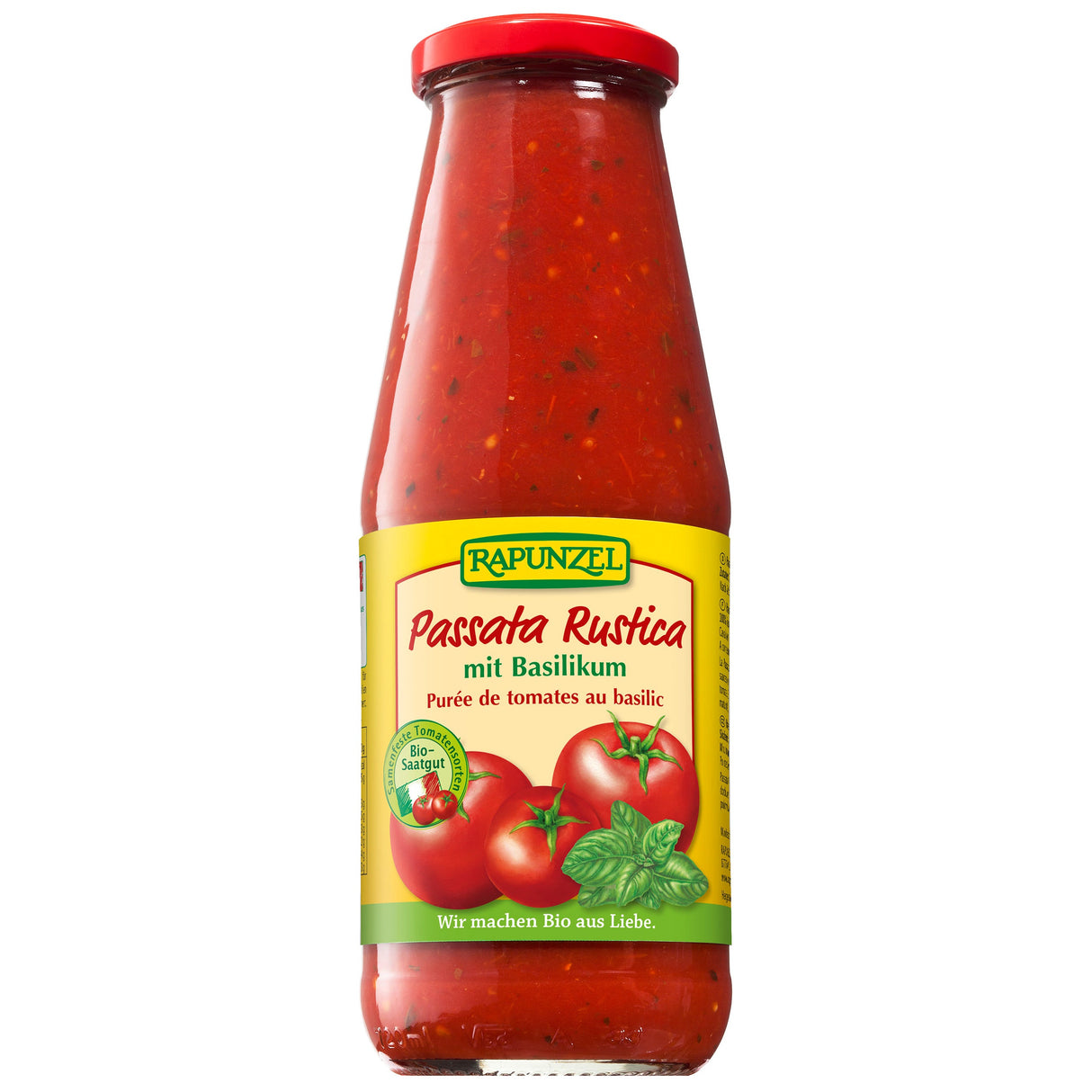 Bio Passata Rustica mit Basilikum, 680 g - YOGISHOP