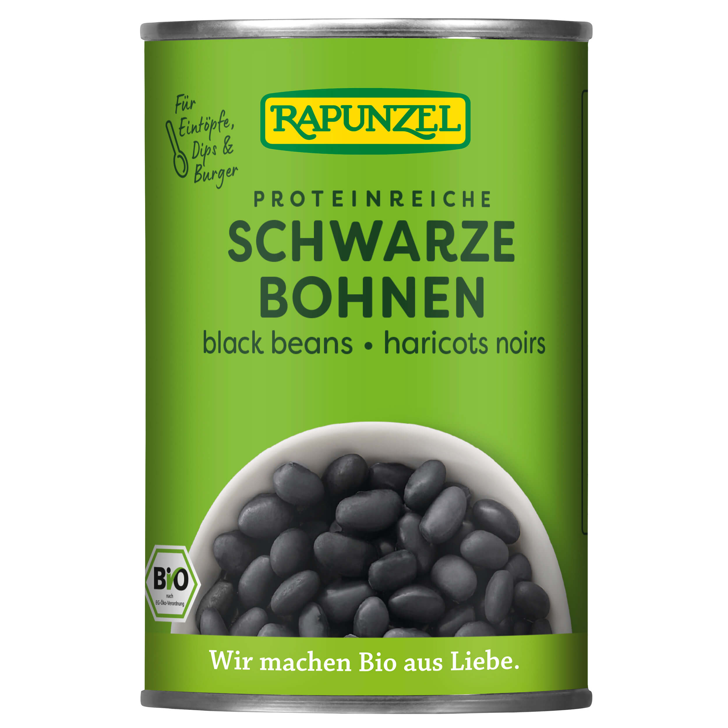 Bio schwarze Bohnen, 400 g | All-Bio Naturkost