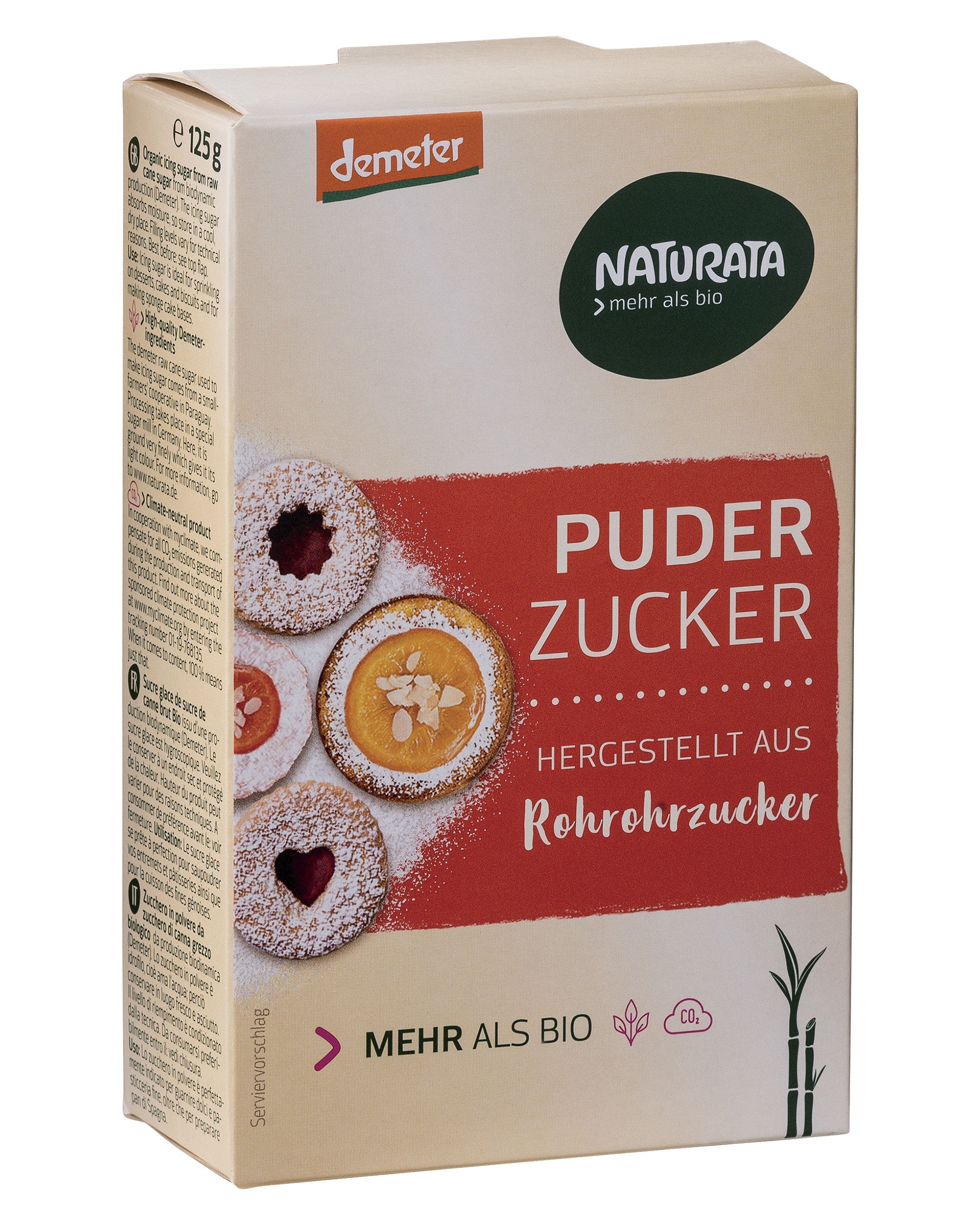 Bio Puderzucker, 125 g – All-Bio Naturkost
