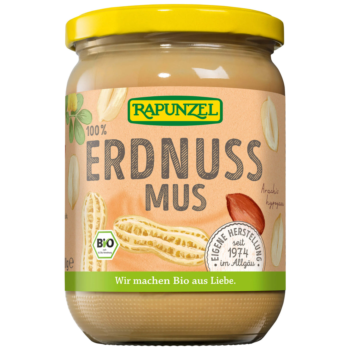 Bio Erdnussmus fein, 500 g - YOGISHOP