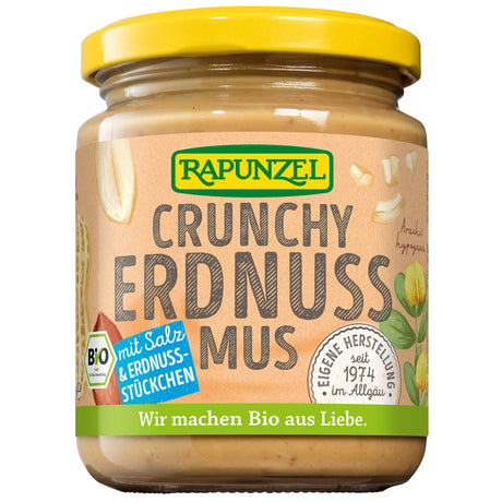 Bio Erdnussmus Crunchy mit Salz, 250 g - YOGISHOP