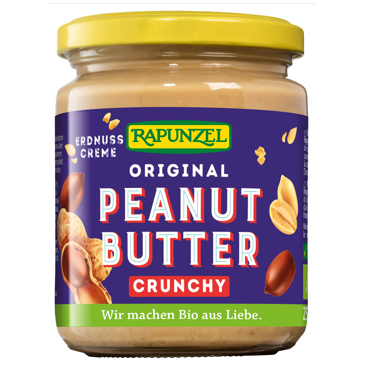 Bio Peanutbutter Crunchy, 250 g - YOGISHOP