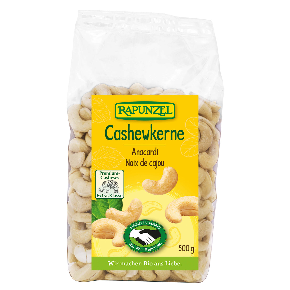 Bio Cashewkerne ganz, 500 g - YOGISHOP