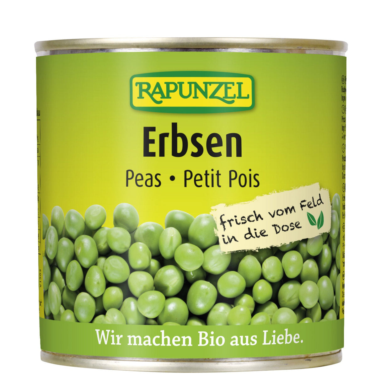 Bio Erbsen in der Dose, 340 g - YOGISHOP