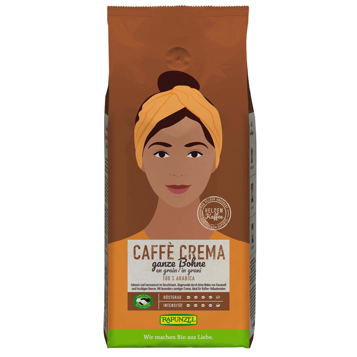 Bio Caffe Crema, ganze Bohne, 1 kg - YOGISHOP