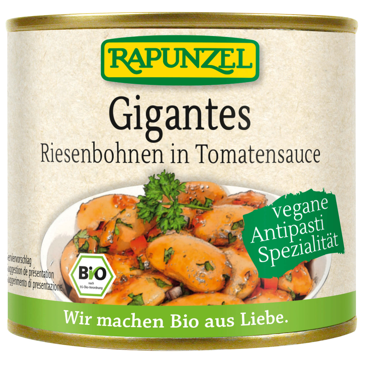 Bio Gigantes Riesenbohnen in Tomatensauce, 230 g - YOGISHOP
