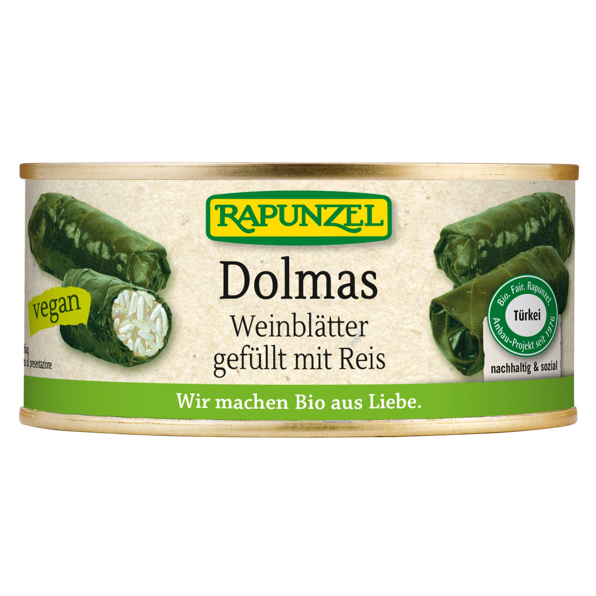 Bio Dolmas, Weinblätter gefüllt mit Reis, 280 g - YOGISHOP