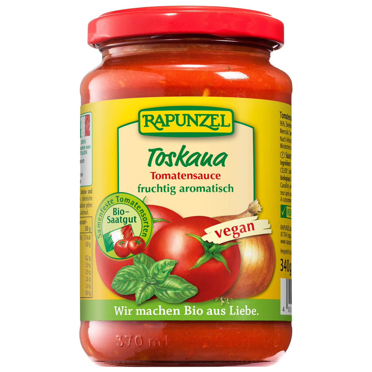 Bio Tomatensauce Toskana, 335 ml - YOGISHOP