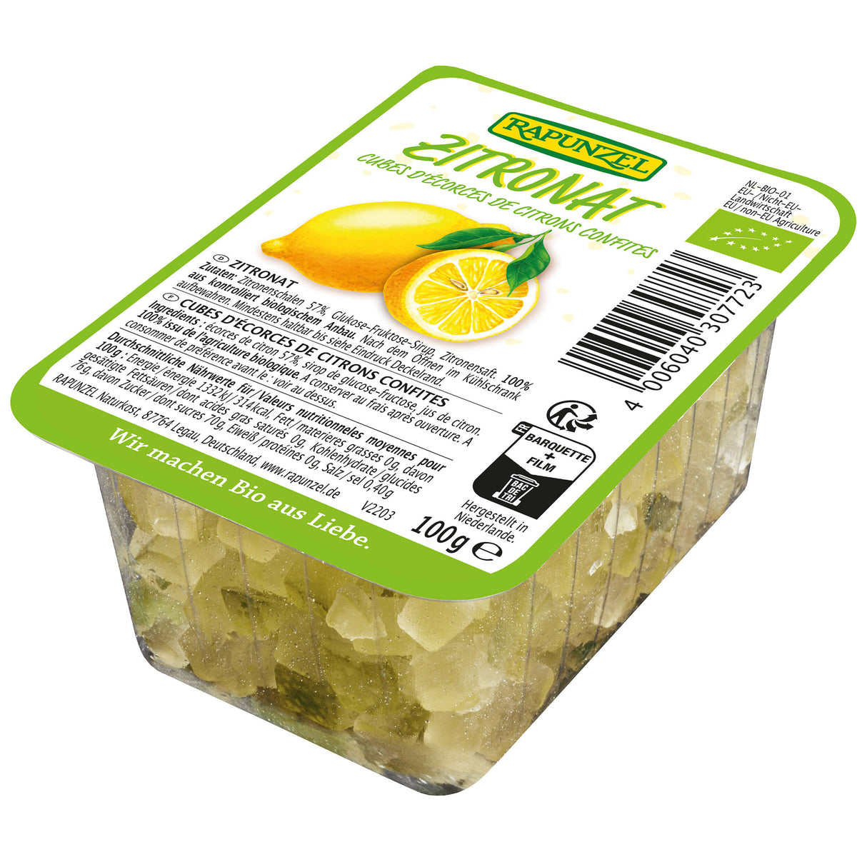 Bio Zitronat gewürfelt, 100 g - YOGISHOP