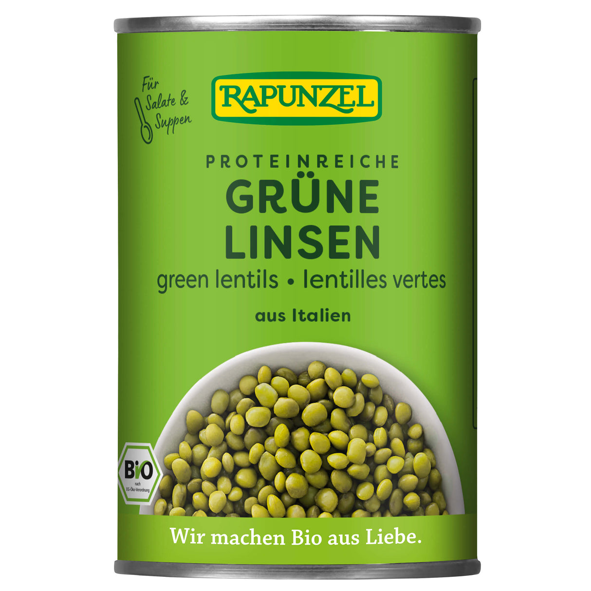 Bio Grüne Linsen, 400 g - YOGISHOP