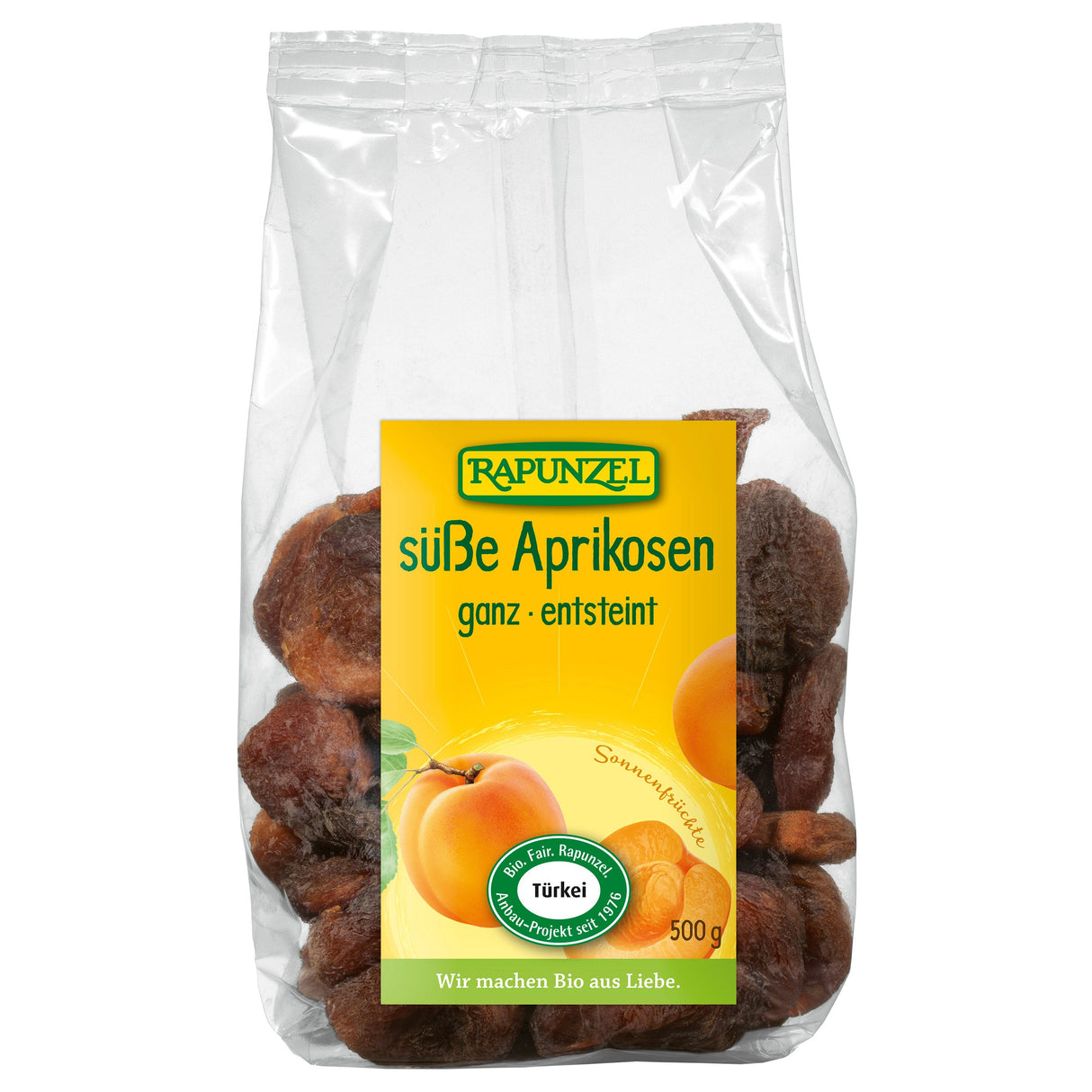 Bio Aprikosen ganz, 500 g - YOGISHOP