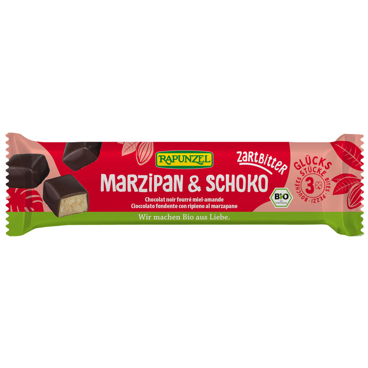 Bio Marzipan-Happen Zartbitter, 50 g - YOGISHOP
