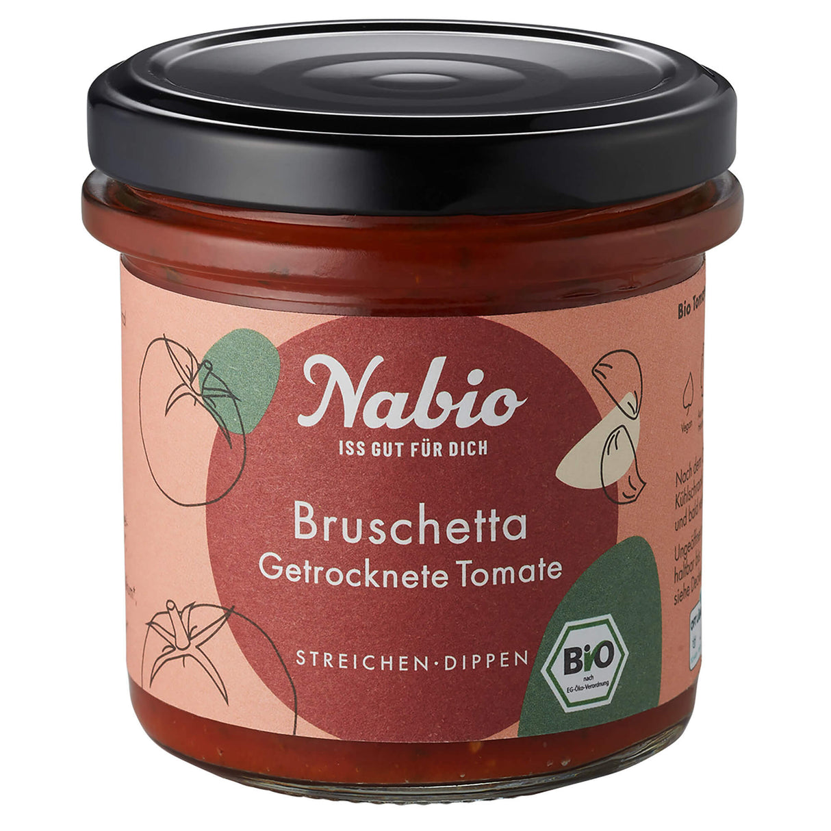 Bio Aufstrich Bruschetta Getrocknete Tomate, 135 g - YOGISHOP