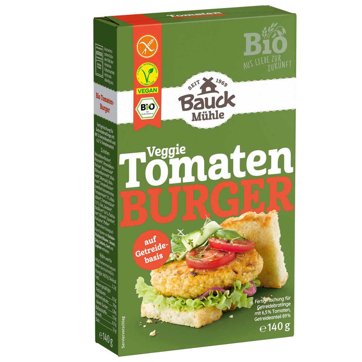 Bio Tomatenburger-Mischung, glutenfrei, 140 g - YOGISHOP