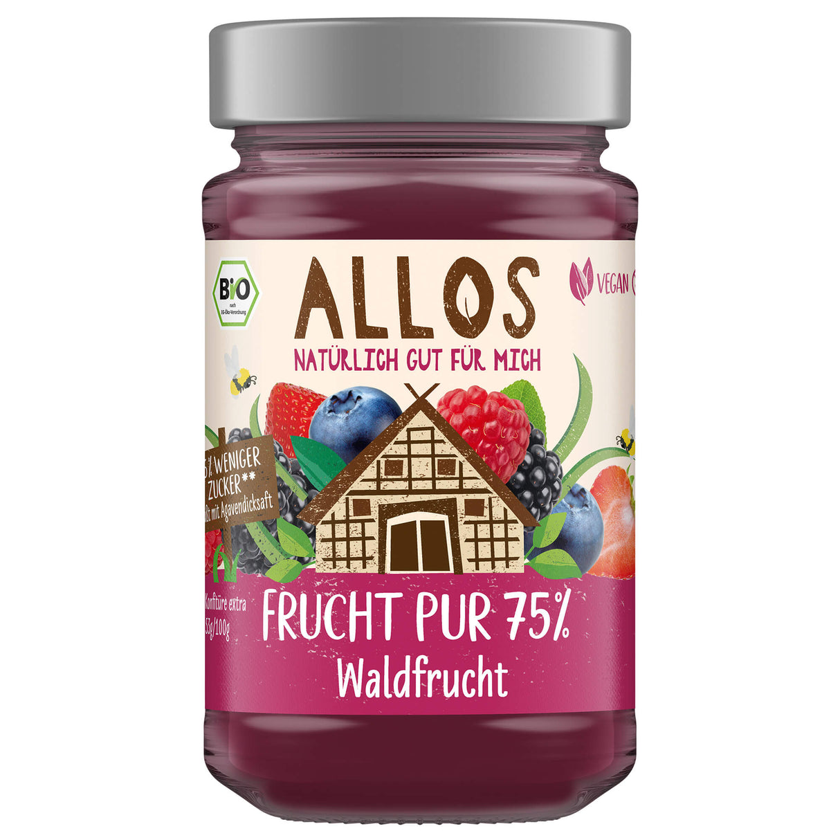 Bio Frucht pur Waldfrucht, 250 g - YOGISHOP