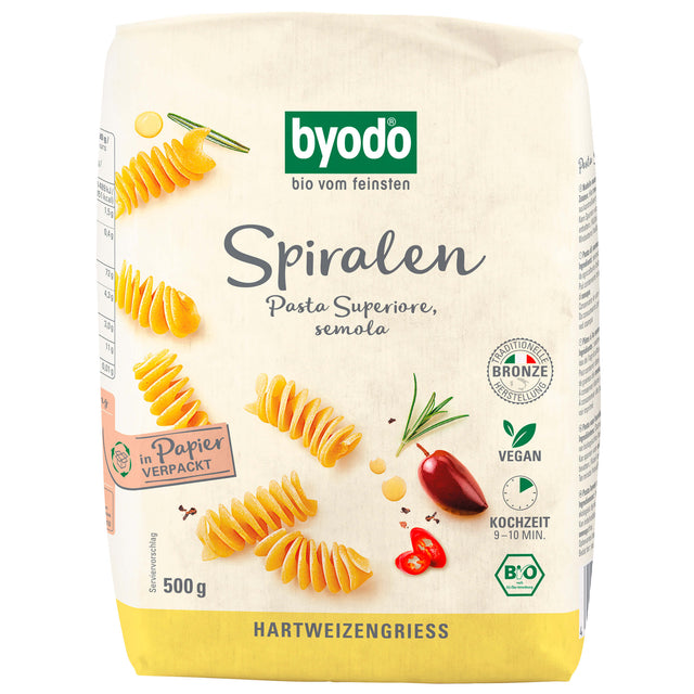 Bio Spiralen semola, 500 g - YOGISHOP