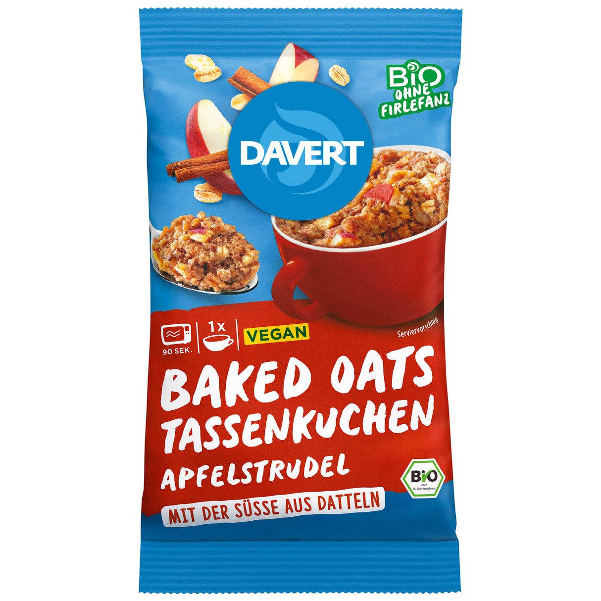 Bio Baked Oats Tassenkuchen Apfelstrudel, 65 g - YOGISHOP
