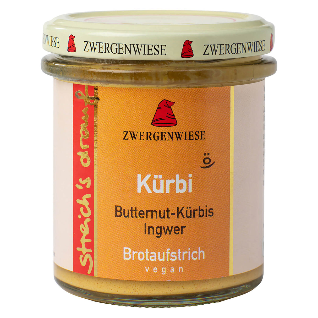 Bio Brotaufstrich Streichs drauf Kürbi (Butternut-Kürbis - Ingwer), 160 g - YOGISHOP