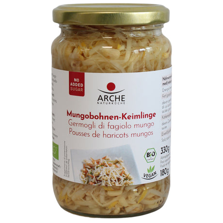 Bio Mungbohnensprossen, im Glas, 330 g - All-Bio Naturkost