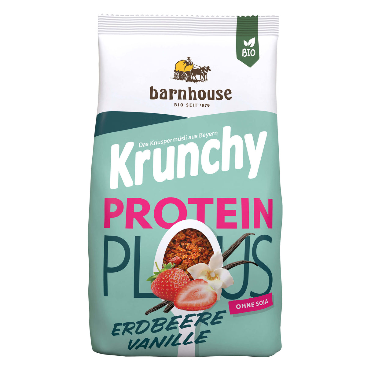 Bio Krunchy Plus Protein Erdbeere-Vanille, 325 g - YOGISHOP