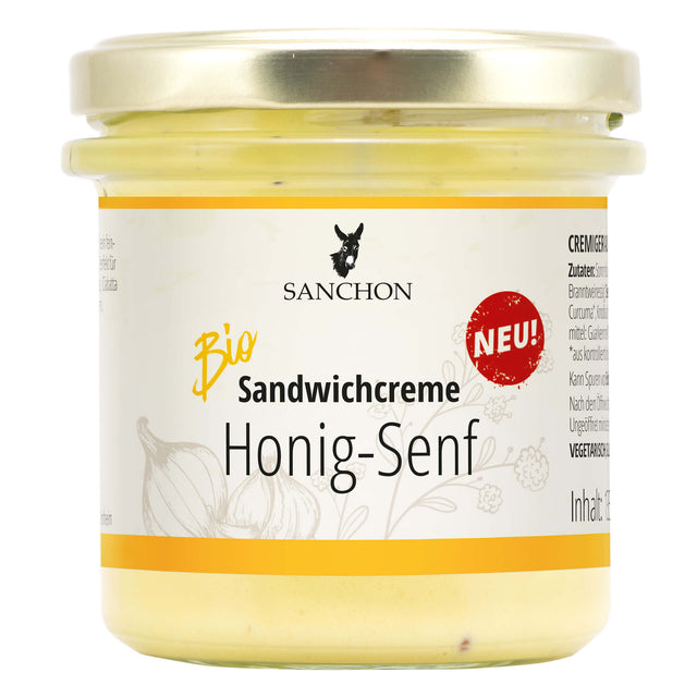 Bio Sandwichcreme Honig-Senf, 135 g - YOGISHOP