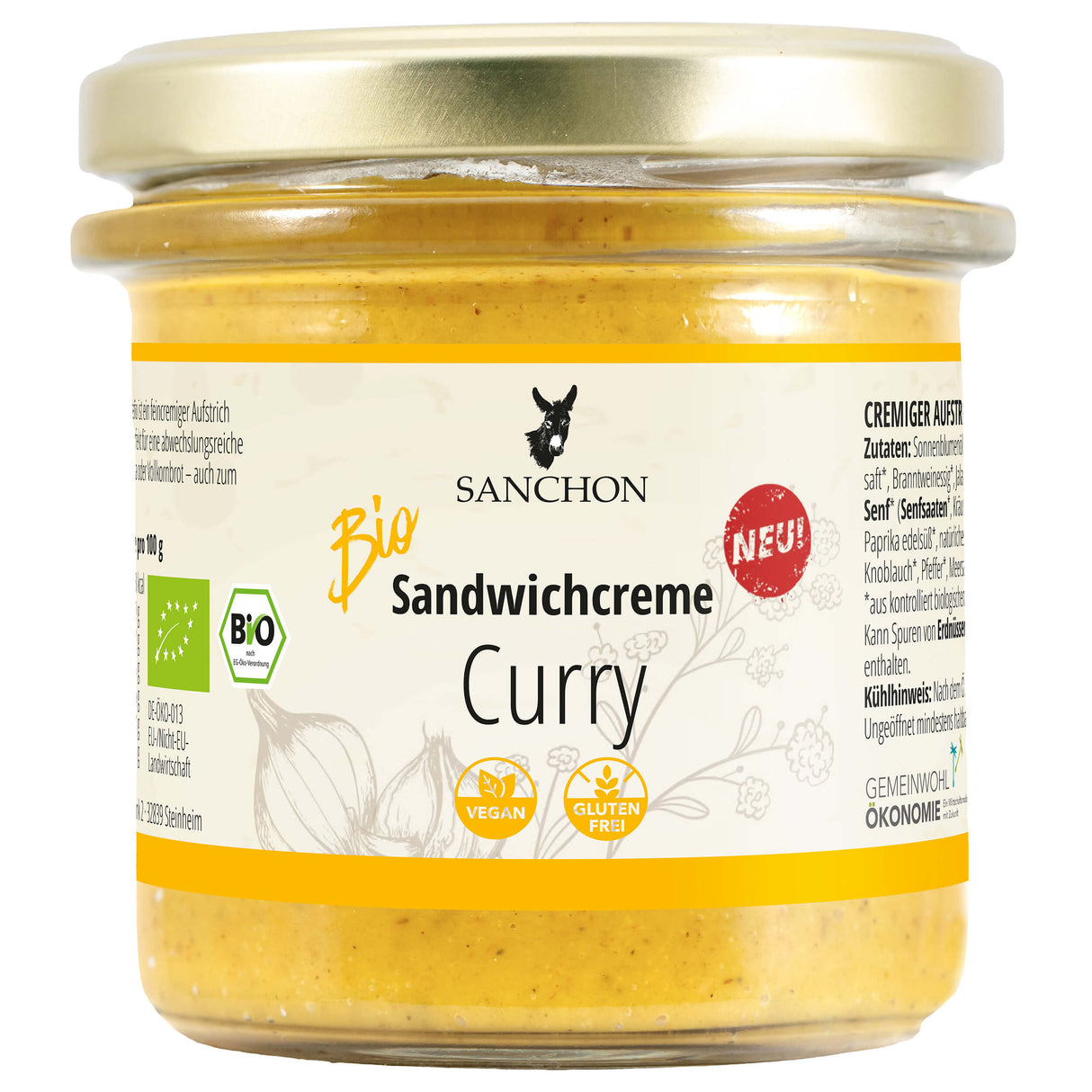 Bio Sandwichcreme Curry, 135 g - YOGISHOP