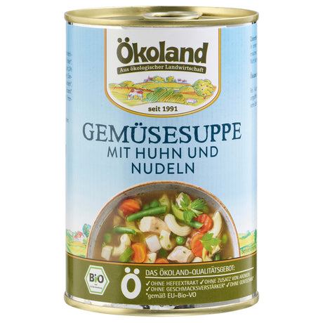 Bio Gemüsesuppe m. Huhn, 400 g - YOGISHOP