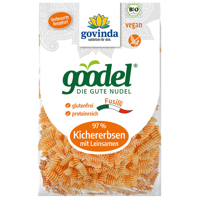 Bio Goodel Fussili Kichererbsen Leinsaat, 250 g - All-Bio Naturkost