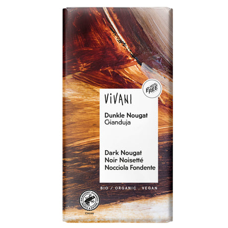 Bio Dunkle Nougat Gianduja, 100 g - YOGISHOP