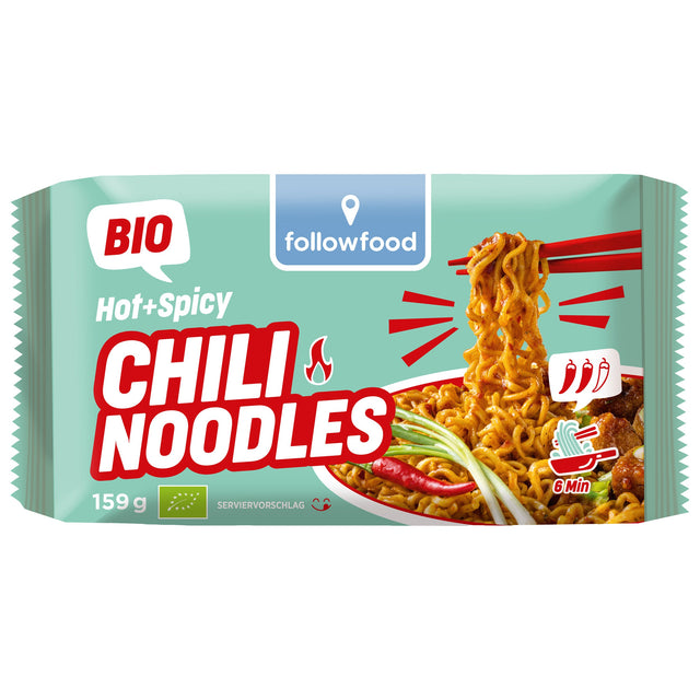 Bio Asia Noodles - Hot + Spicy Chili, 159 g - All-Bio Naturkost