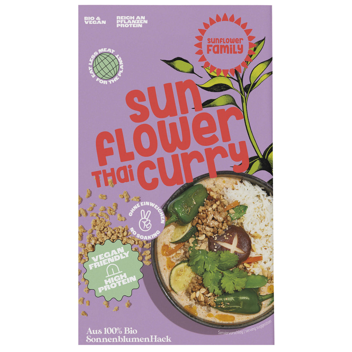 Bio Sonnenblumen Thai Curry mit Gewürzmischung, 112 g - YOGISHOP