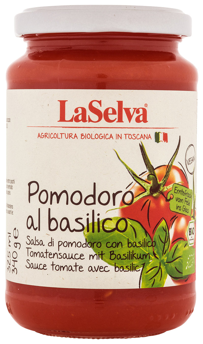 Bio Pomodoro al basilico, Tomatensauce mit Basilikum, 340 g | All-Bio ...
