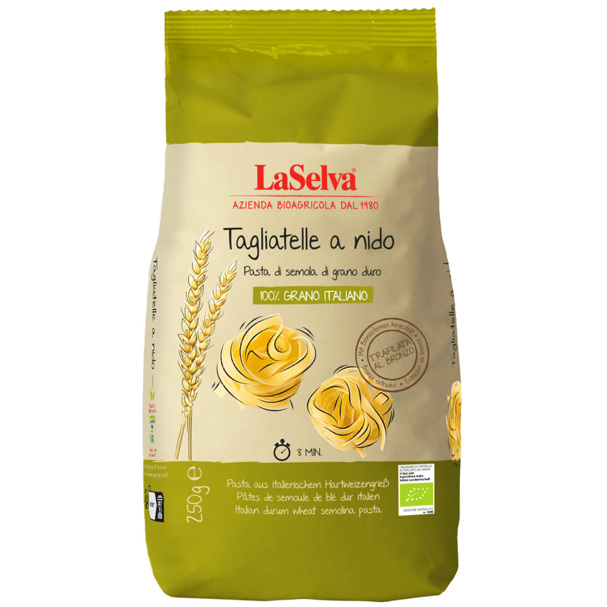 Bio Tagliatelle al nido, 250 g - YOGISHOP