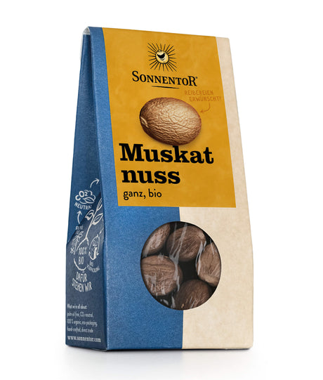 Bio Muskatnuss ganz, 25 g - YOGISHOP