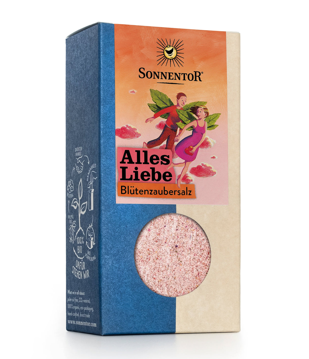 Bio Blüten-Zaubersalz "Alles Liebe", Meersalz mit Bio-Gewürzen, 120 g - YOGISHOP