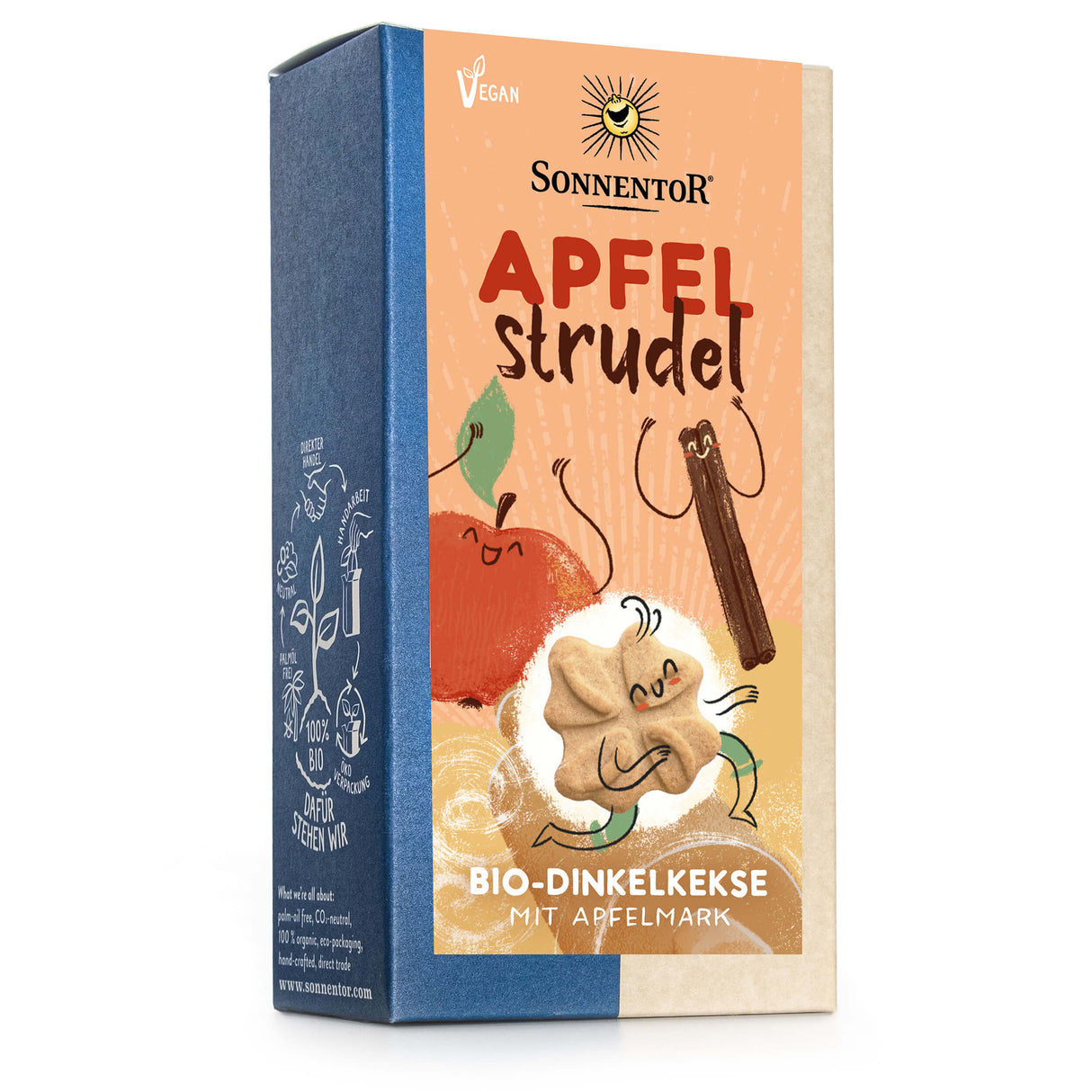 Bio Apfelstrudel Kekse, 100 g - YOGISHOP
