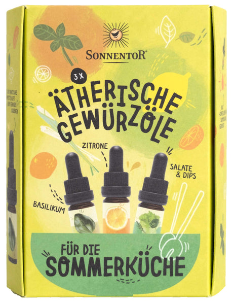 Bio Ätherische Gewürzöle für die Sommerküche (Set), 13,5 ml - YOGISHOP