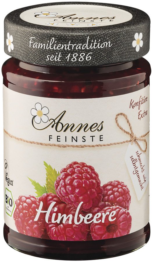 Bio Himbeer Konfitüre, 225 g - YOGISHOP