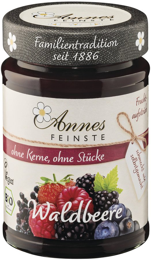 Bio Fruchtaufstrich Waldbeere - Annes Feinste, 210 g - YOGISHOP