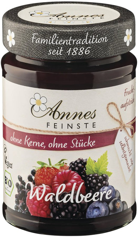 Bio Fruchtaufstrich Waldbeere - Annes Feinste, 210 g - YOGISHOP
