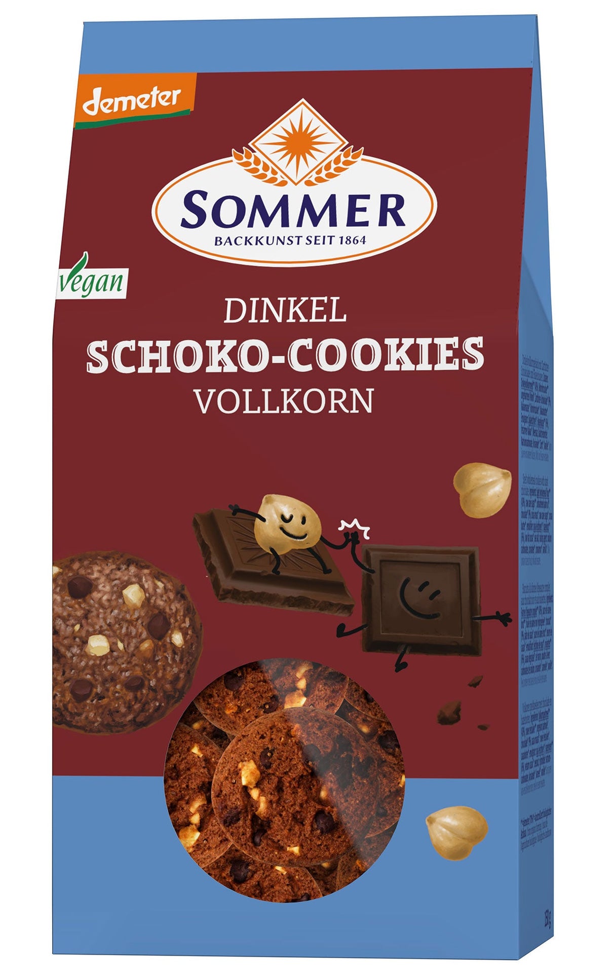 Bio Dinkel Schoko Cookies, 150 g - YOGISHOP