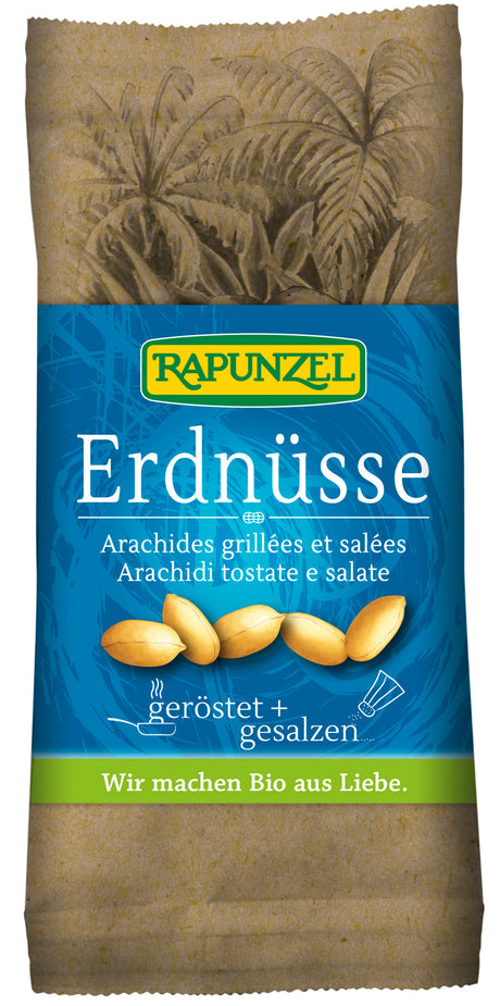 Bio Erdnüsse, geröstet + gesalzen, 75 g - YOGISHOP