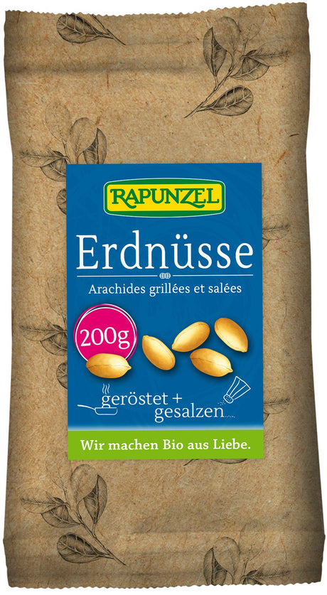 Bio Erdnüsse geröstet, gesalzen, 200 g - YOGISHOP