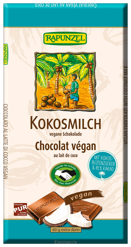 Bio Kokosmilch Schokolade, 80 g - YOGISHOP