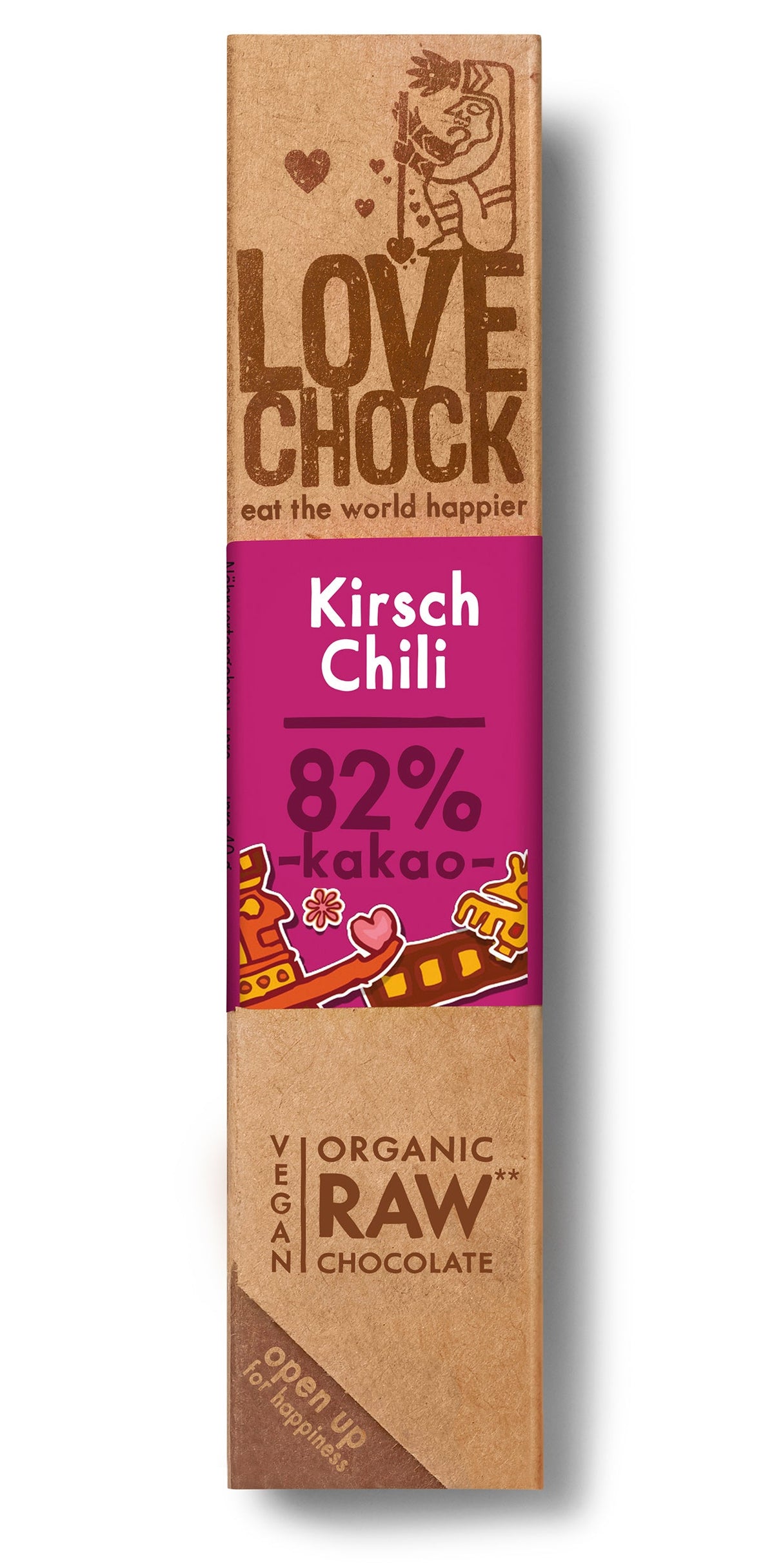 Bio Lovechock Riegel Kirsch-Chili, 40 g - YOGISHOP