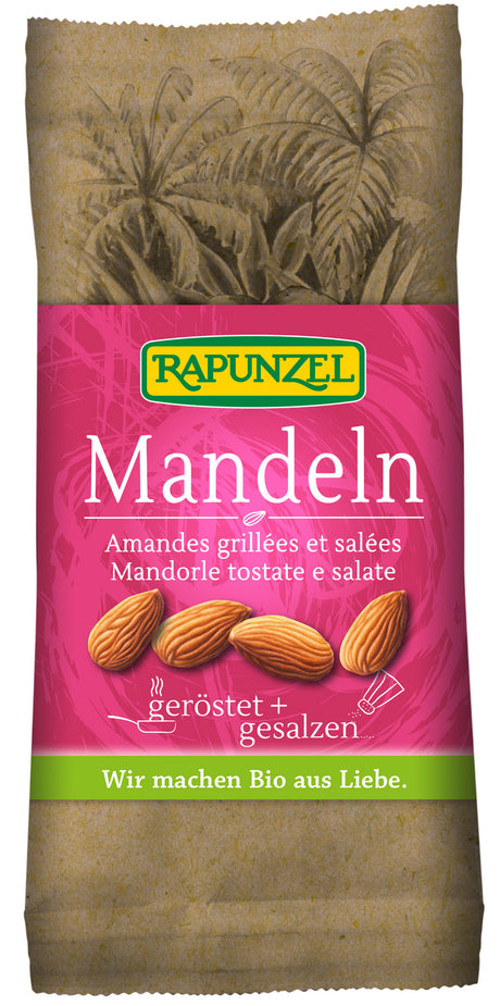 Bio Mandeln, geröstet + gesalzen, 60 g - YOGISHOP