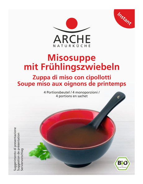 Bio Misosuppe mit Frühlingszwiebeln, 4x10 g - YOGISHOP
