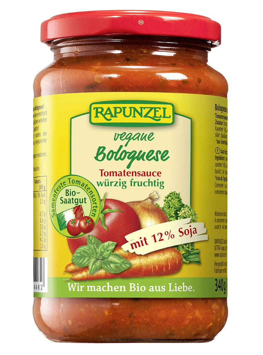 Bio Tomatensauce Bolognese vegetarisch, 330 ml - YOGISHOP