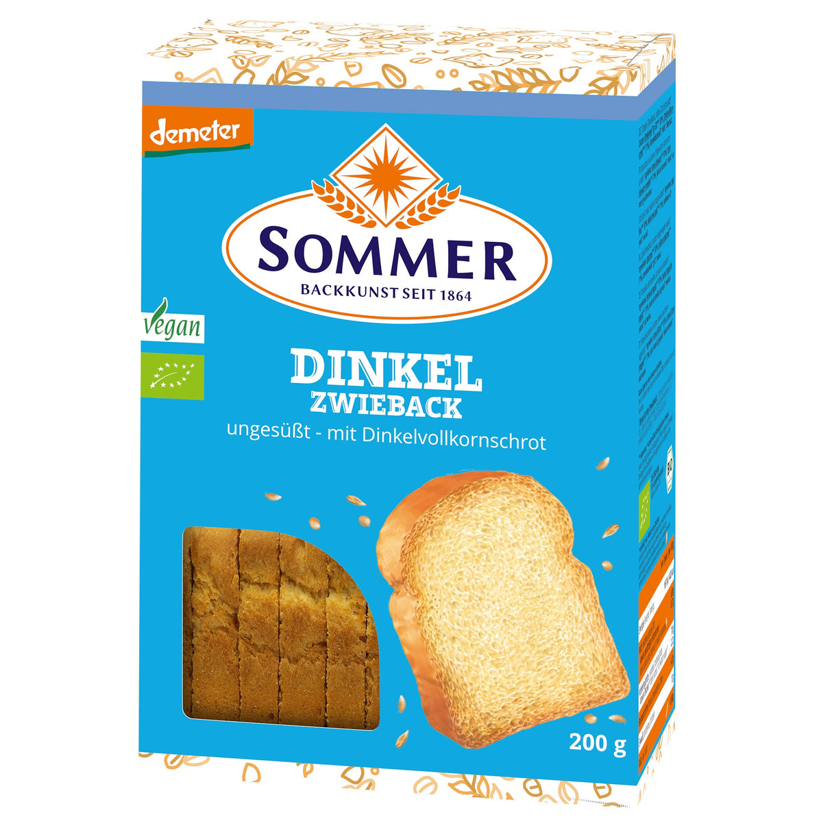 Bio Dinkel-Zwieback, demeter, ungesüßt, 200 g - YOGISHOP