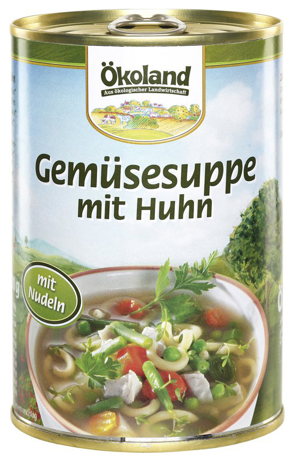 Bio Gemüsesuppe m. Huhn, 400 g im All Bio kaufen | Versand &amp; Bio ...